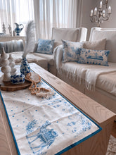 Load image into Gallery viewer, Bleu Blanc - Ramadan Edition - Set of 3 cushion covers + table runner