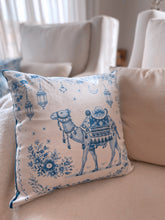 Load image into Gallery viewer, Bleu Blanc - Ramadan Edition - Set of 3 cushion covers + table runner