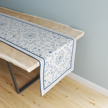 Load image into Gallery viewer, Bleu Blanc - Waterproof Dining Table Runner