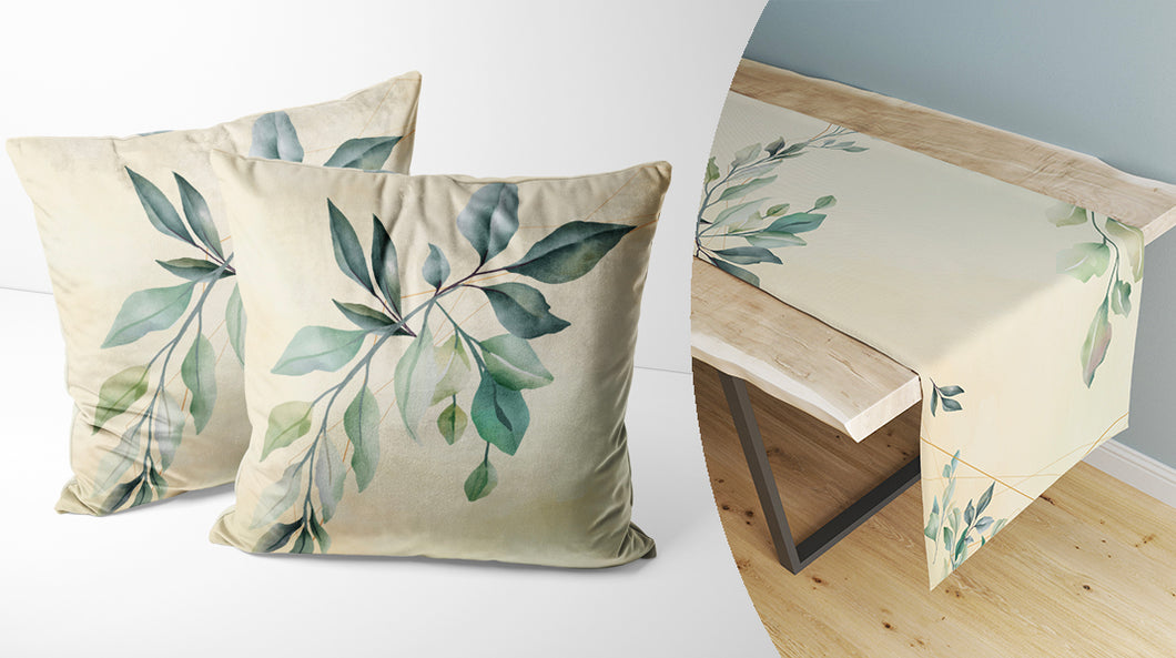 Poison Ivy - Set of 2 cushion covers + Runner