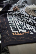 Load image into Gallery viewer, Black Kufic - Squared Tablecloth
