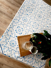 Load image into Gallery viewer, Bleu Blanc - Squared Tablecloth
