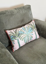 Load image into Gallery viewer, Siwa - Palm Trees Lumbar Pillow Cover
