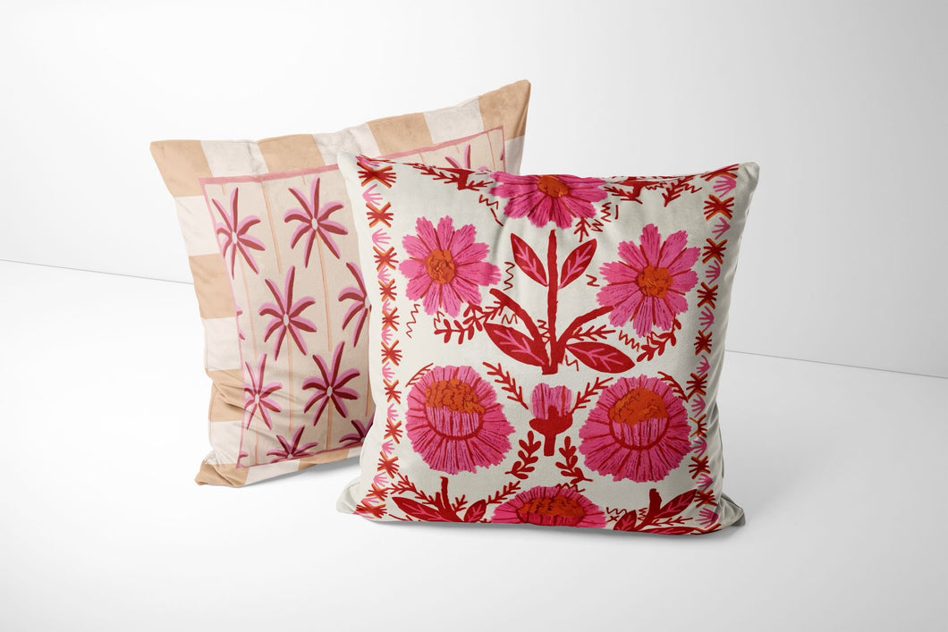 Pink Oasis - Cushion Covers - Set of 2
