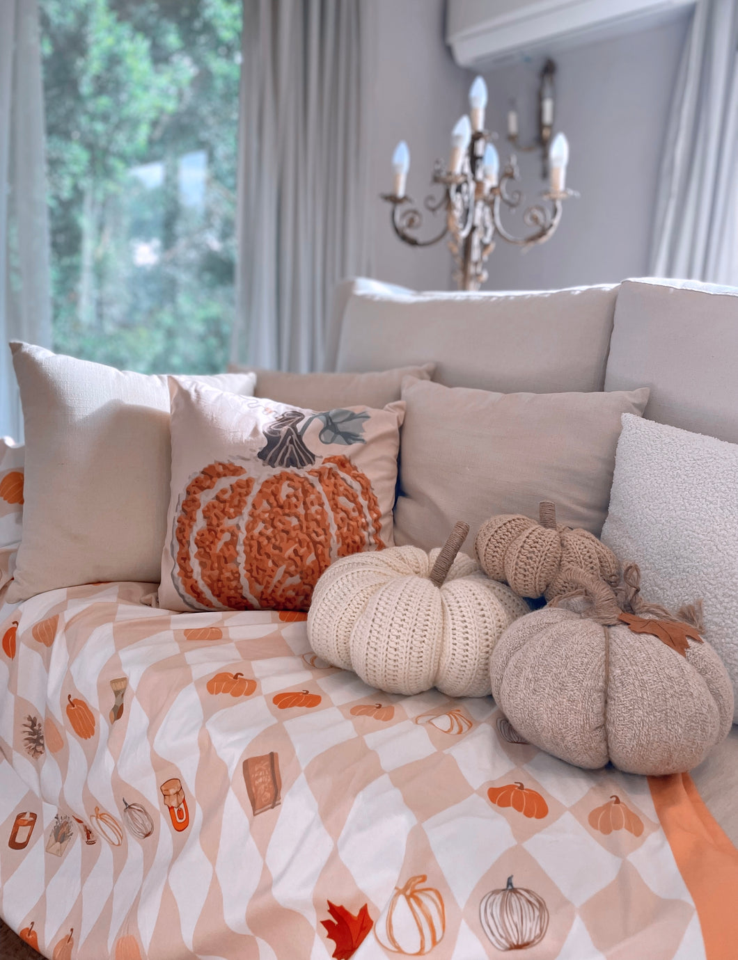 Pumpkin Spice - Squared Tablecloth