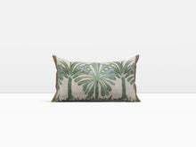 Load image into Gallery viewer, Siwa - Palm Trees Lumbar Pillow Cover
