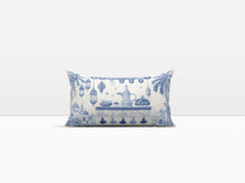 Load image into Gallery viewer, Bleu Blanc - Ramadan Edition Lumbar Pillow Cover
