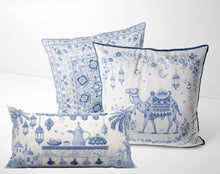 Load image into Gallery viewer, Bleu Blanc - Ramadan Edition Cushion Covers - Set of 3

