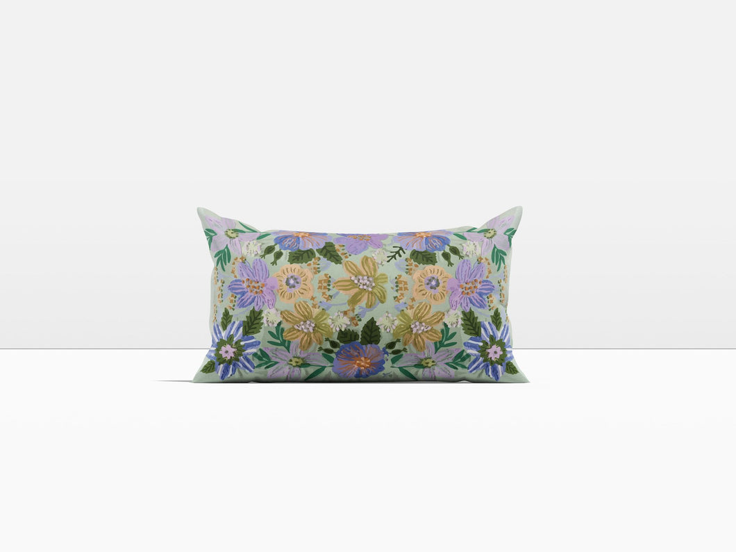Frosted Florals - Lumbar Pillow Cover