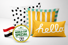 Load image into Gallery viewer, Dalmation Charm - Yellow Cushion Covers - Set of 3
