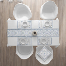 Load image into Gallery viewer, Bleu Blanc - Waterproof Dining Table Runner
