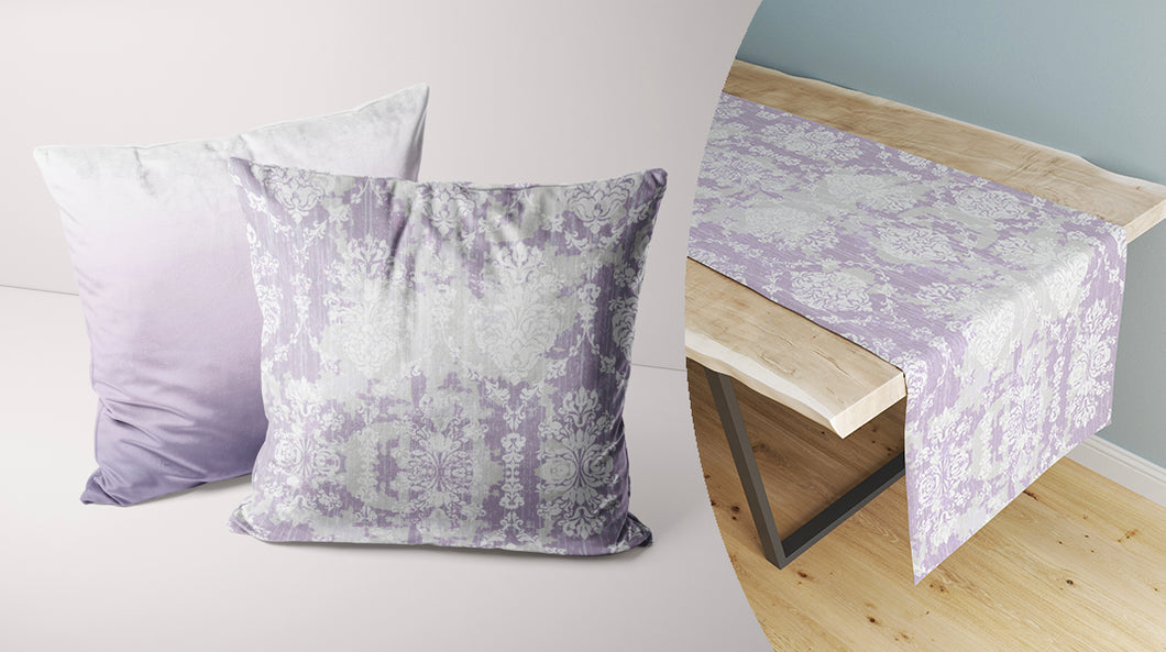 Lavender Fields - Set of 2 cushion covers + Runner