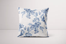 Load image into Gallery viewer, Bleu Blanc - Bird  - Cushion Cover
